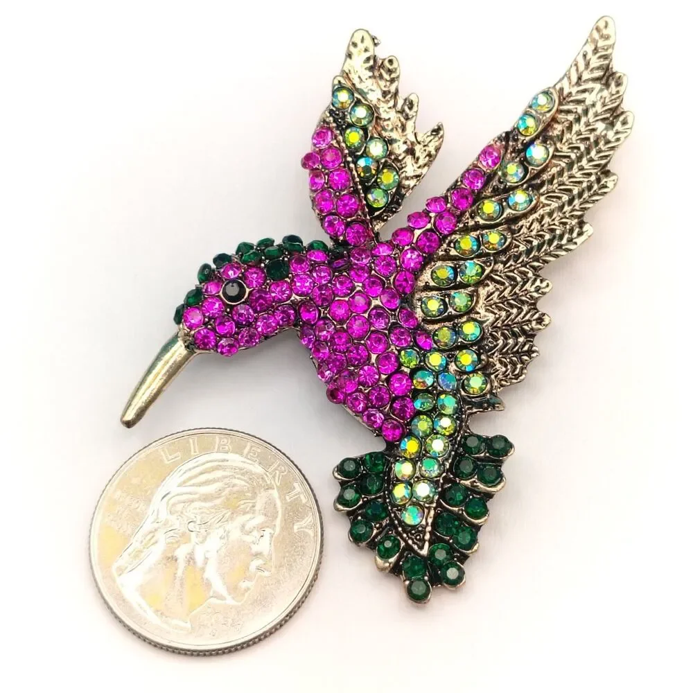 Hummingbird Brooch Pin Approx 2.5